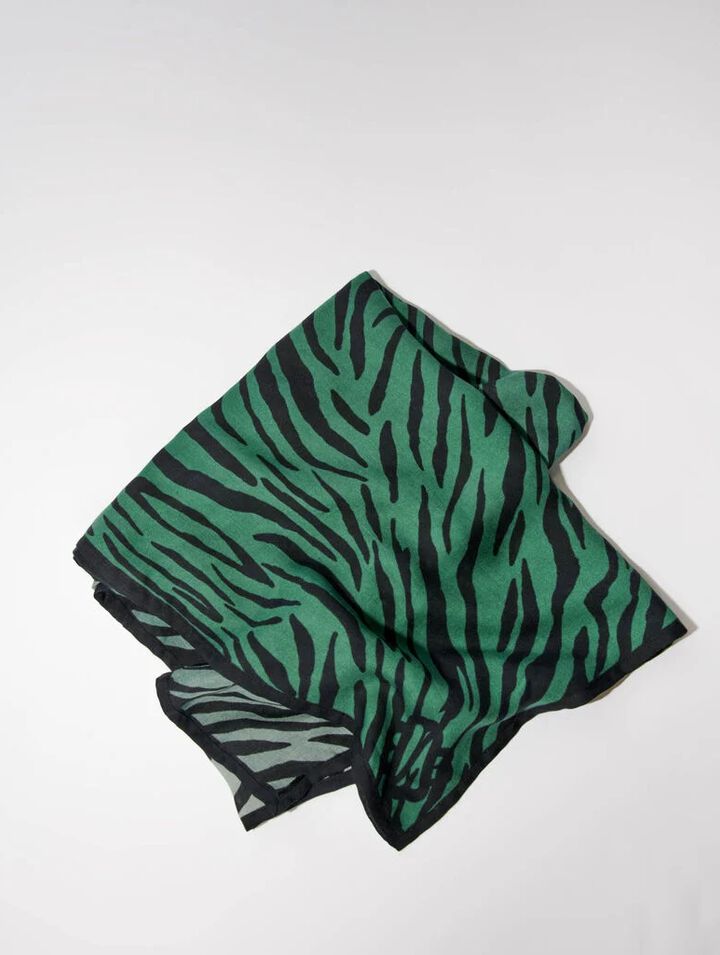 Foulard imprimé zèbre