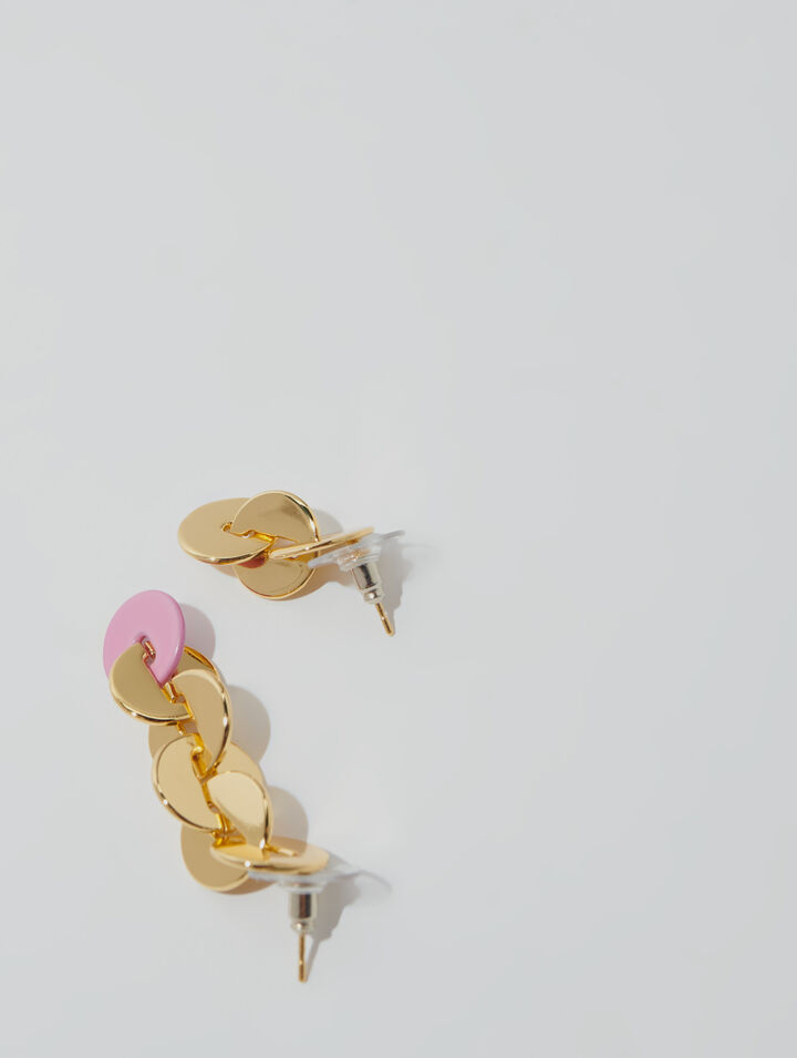 Boucles d'oreilles émaillées