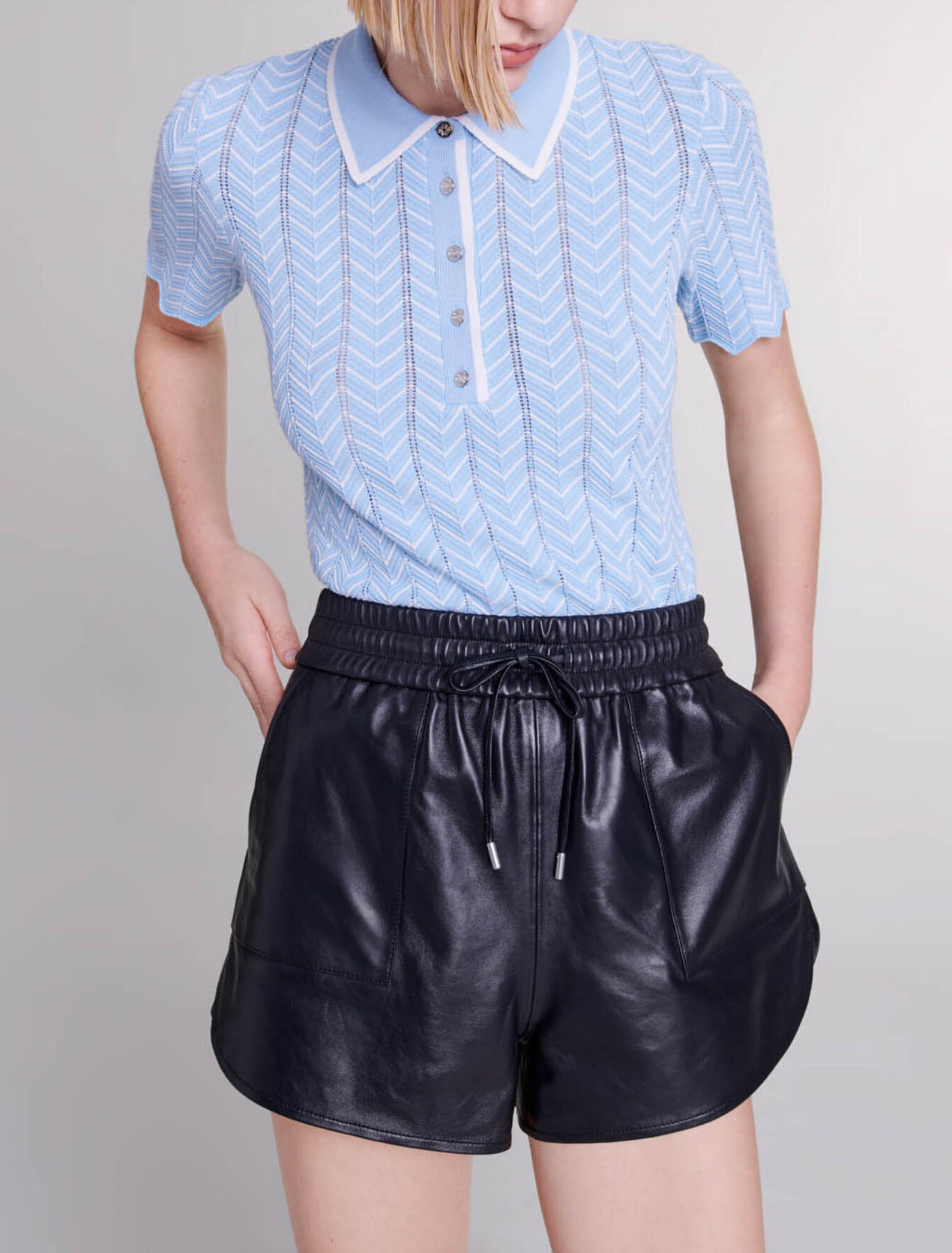 Short en cuir
