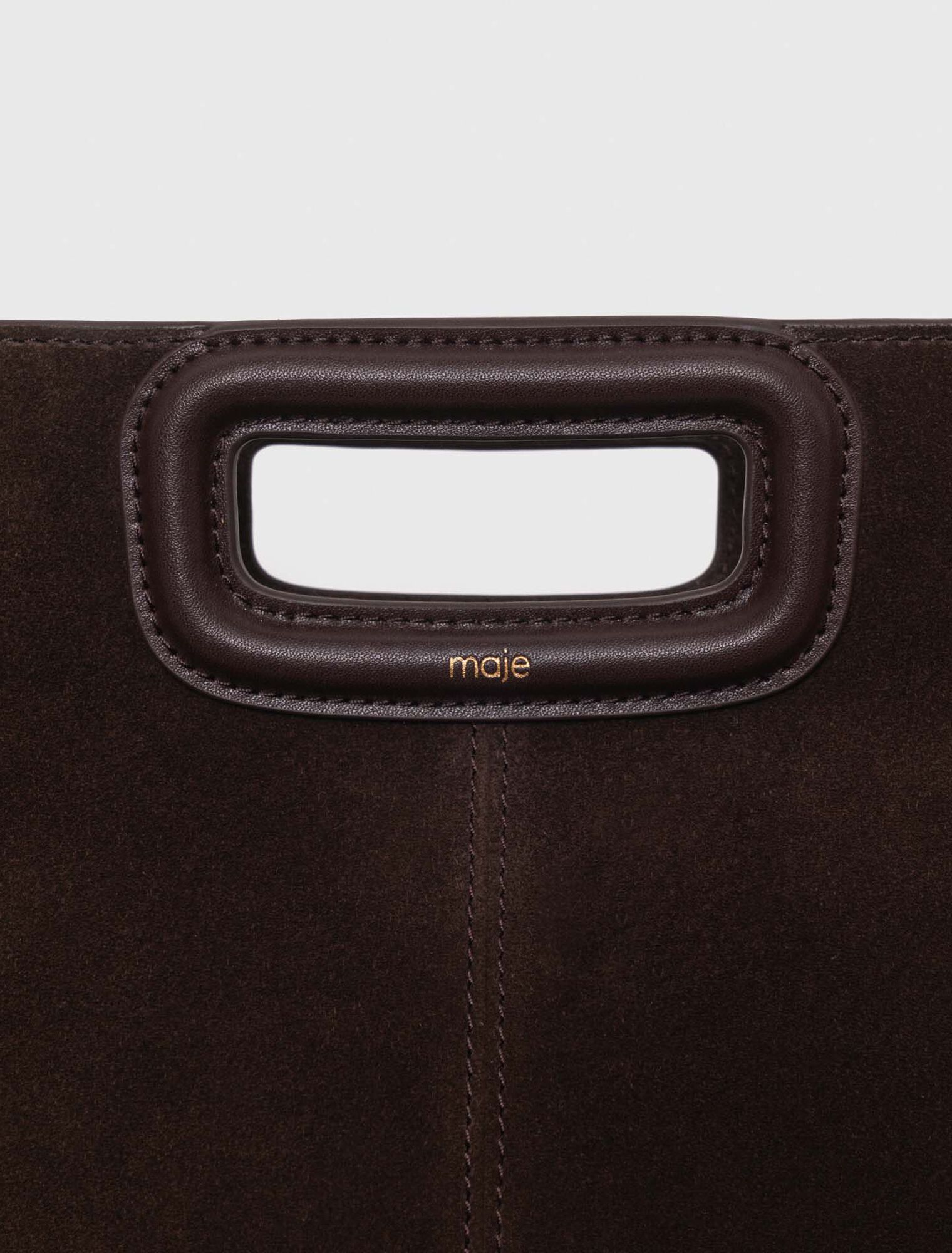 Sac M en cuir suède