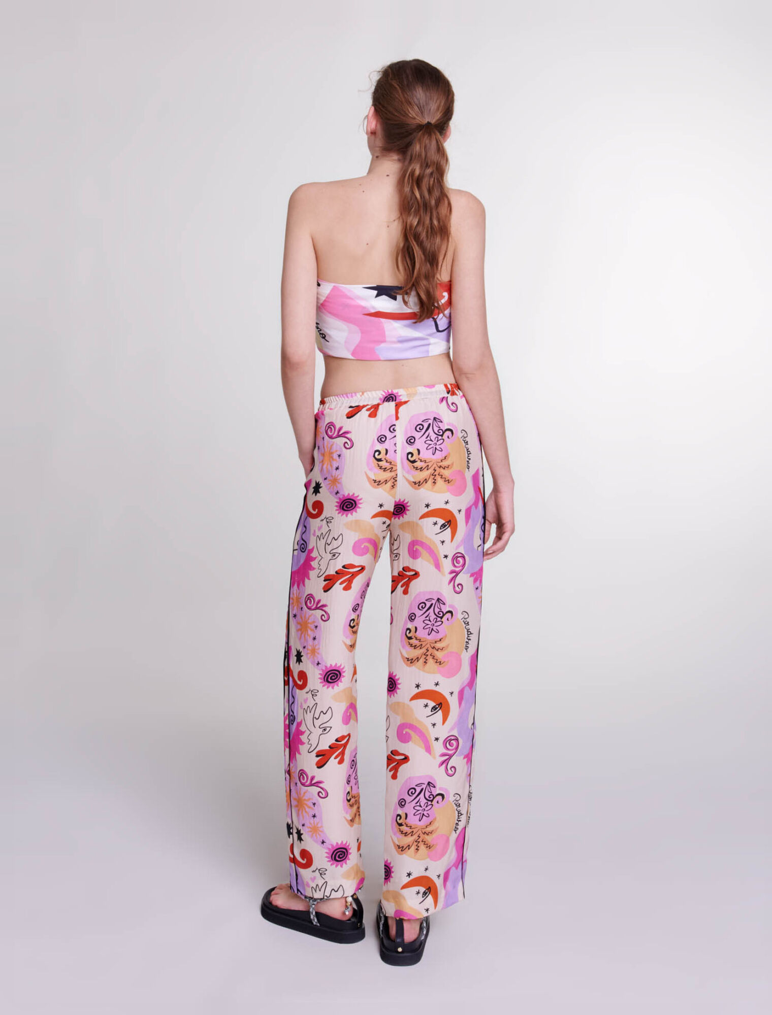 Silk trousers