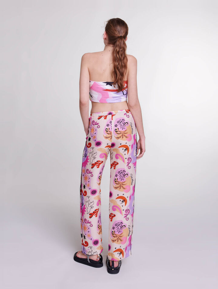 Pantalon en soie