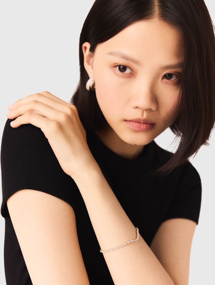 Bracelet cascade de strass