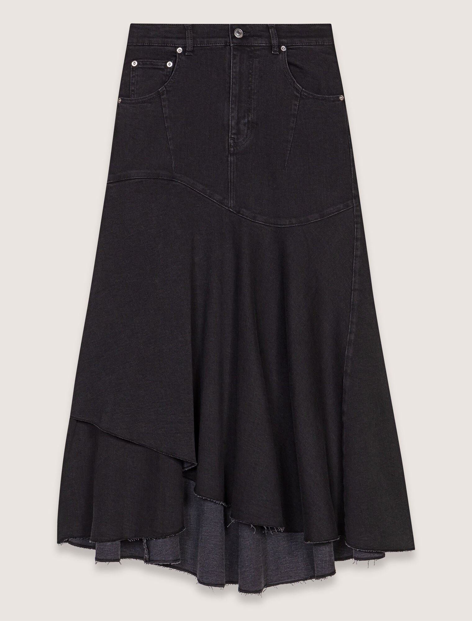 Asymmetrical long skirt