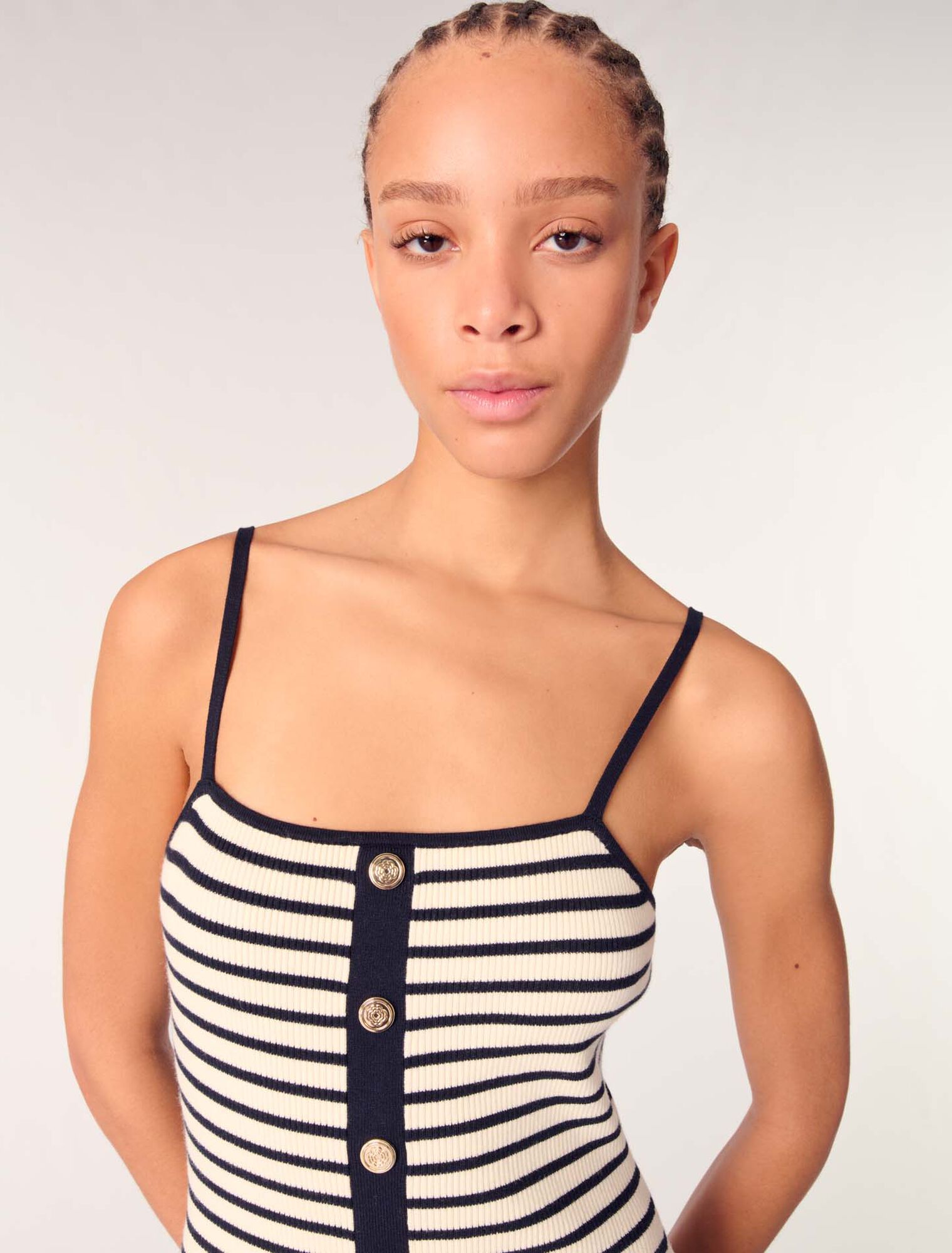 Rib knit maxi dress