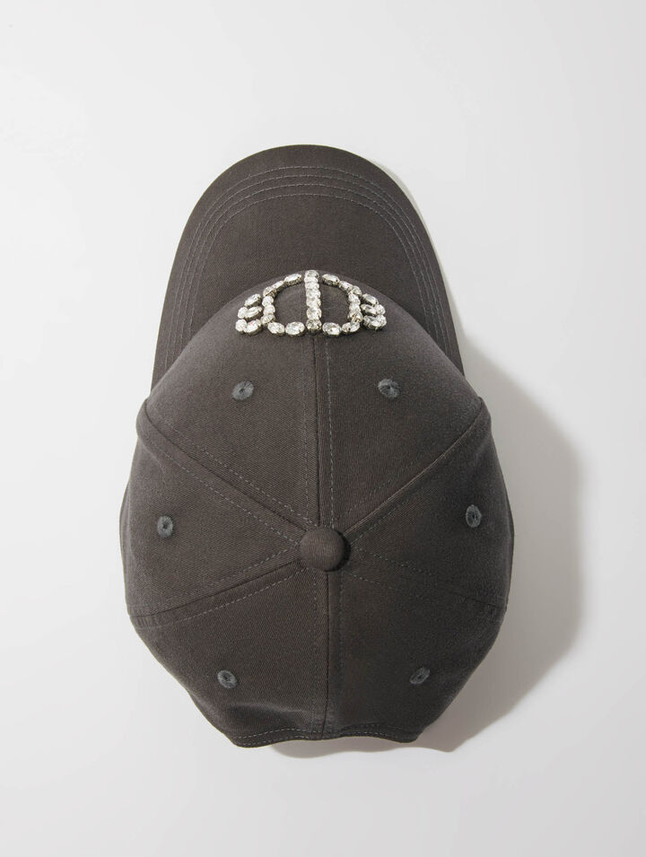 Clover rhinestone cap