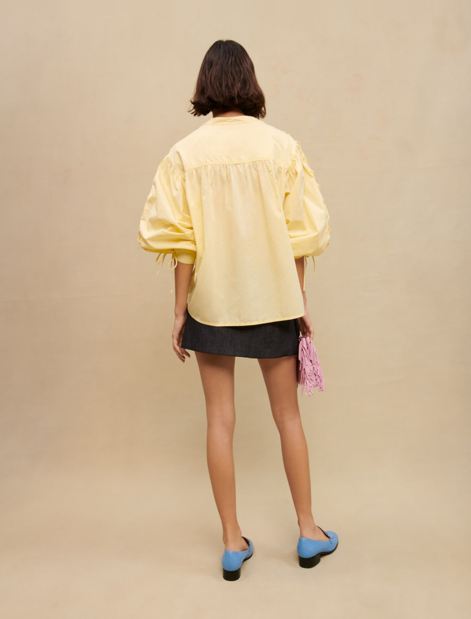 Chemise médiévale lacée en coton