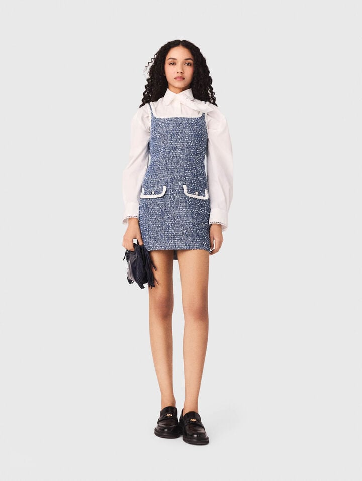 Robe courte en tweed
