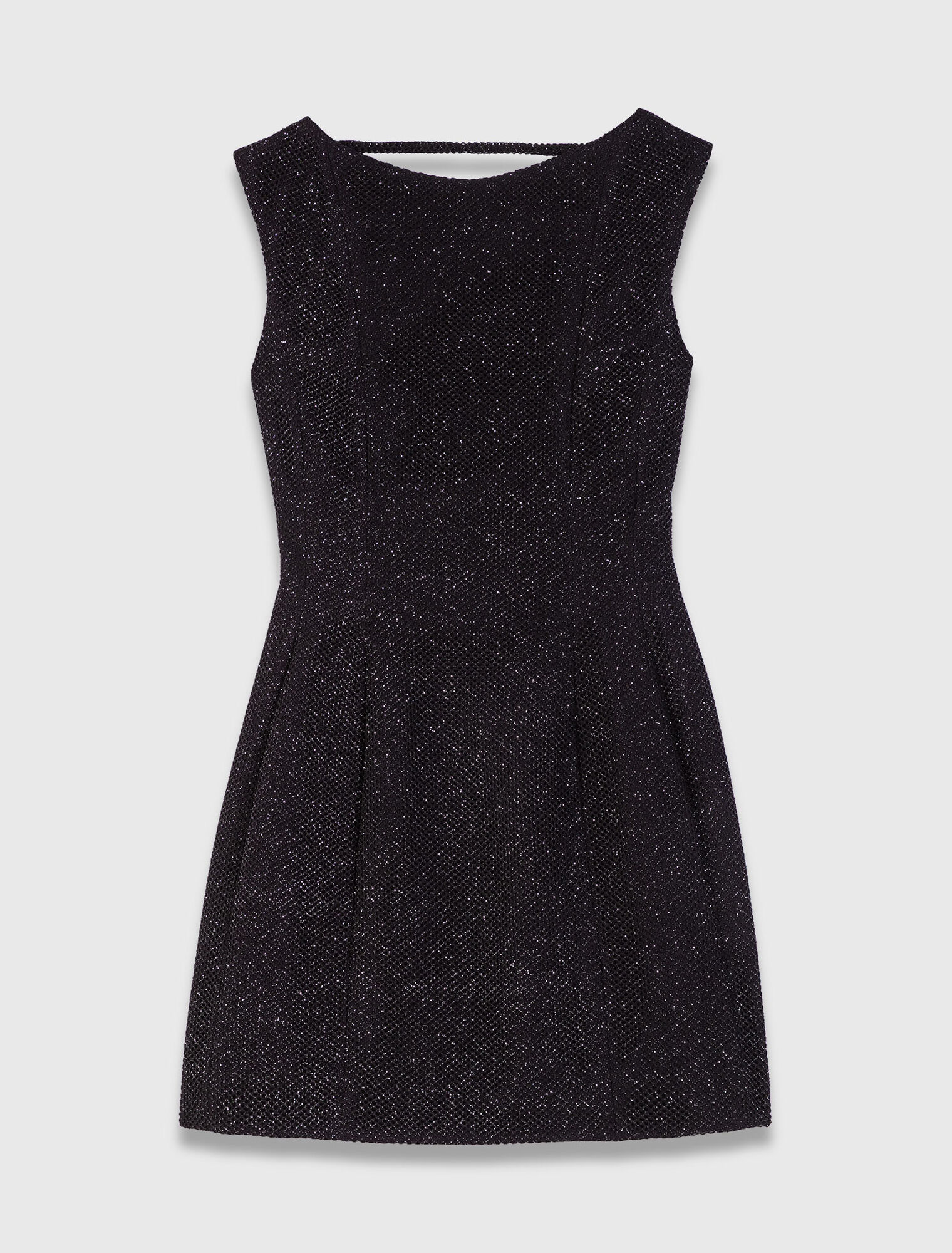 Robe courte évasée strassée