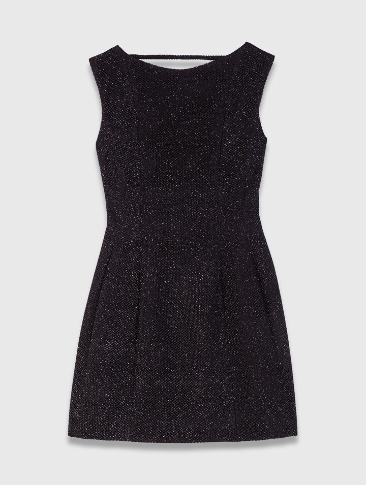 Robe courte évasée strassée