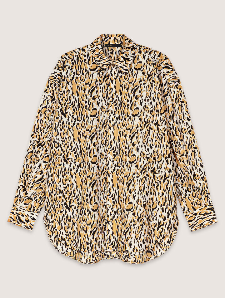 Chemise à imprimé leopard