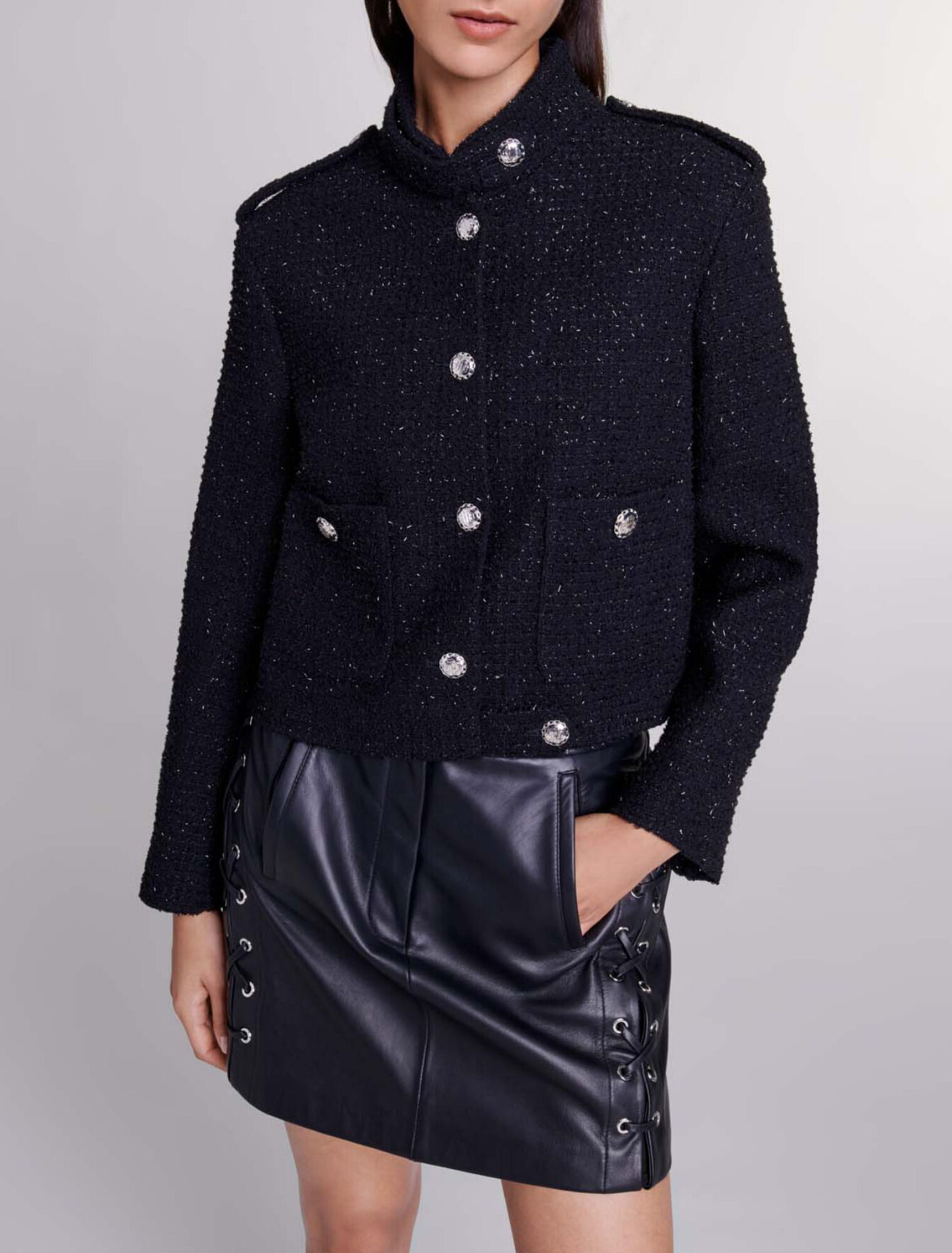 Short tweed jacket
