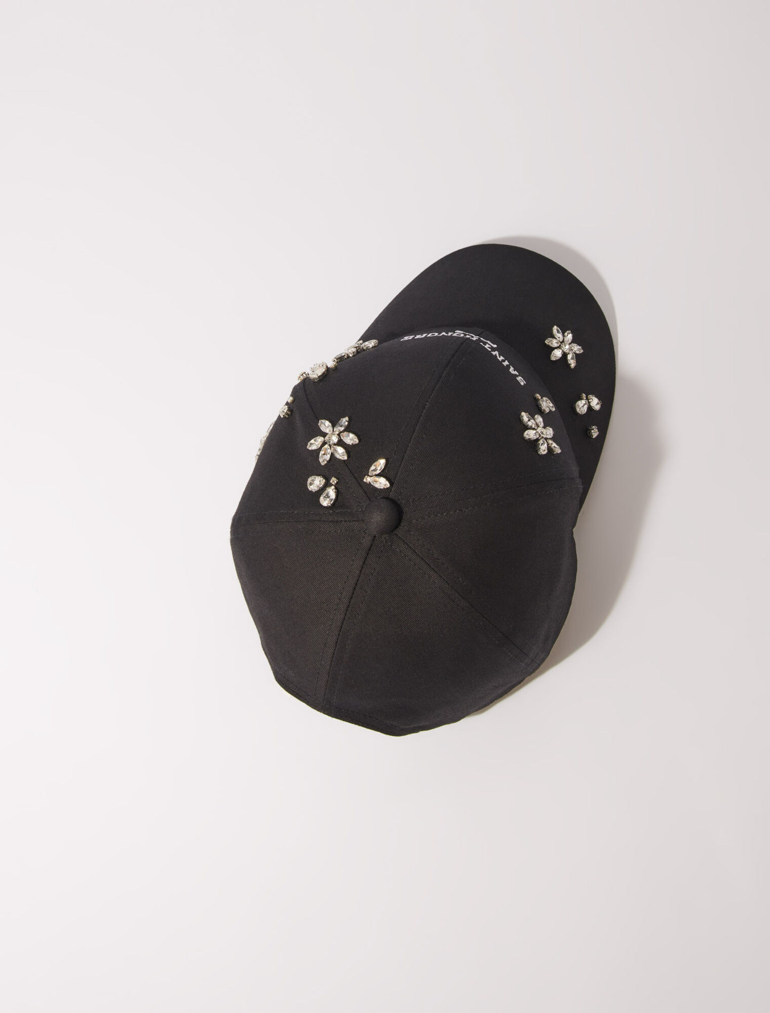 Cotton and rhinestone cap