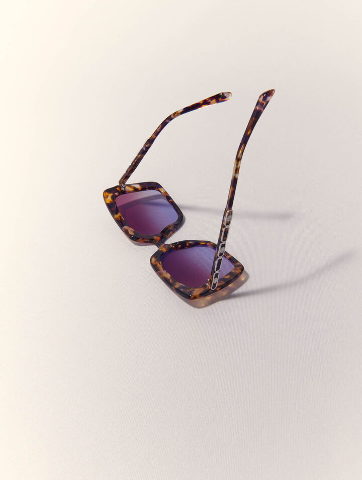Lunettes rectangles en acétate