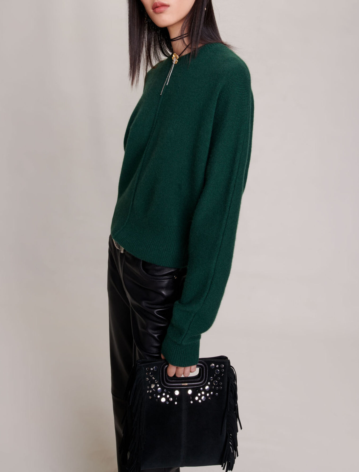 Pull en cachemire réversible