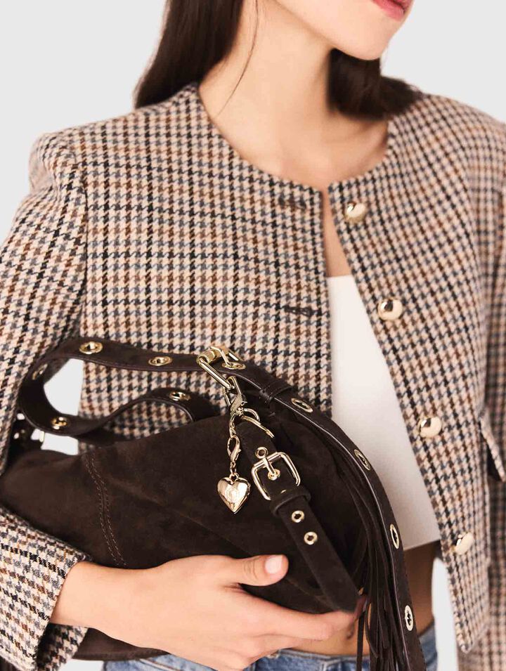 Veste courte à carreaux