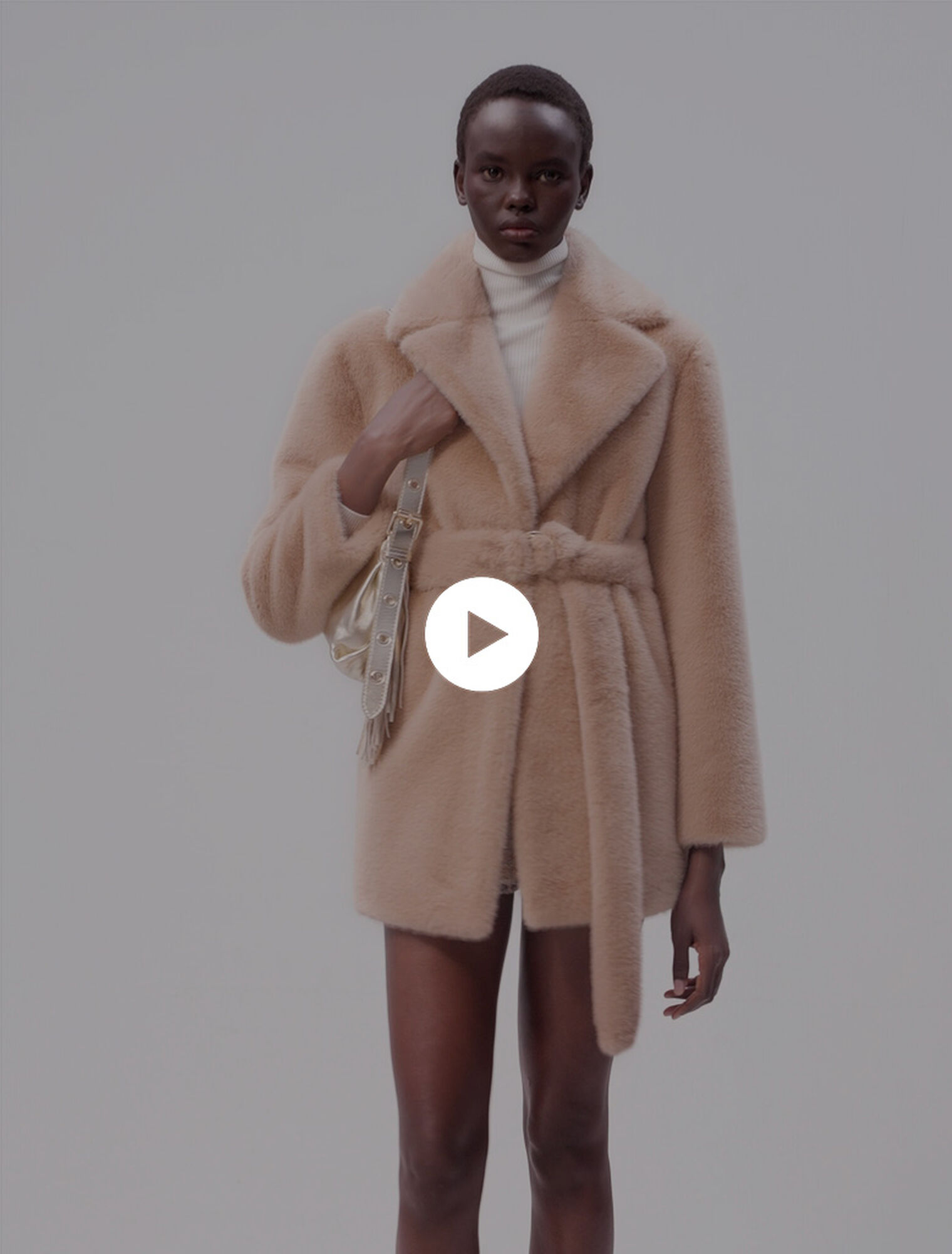 Faux fur coat