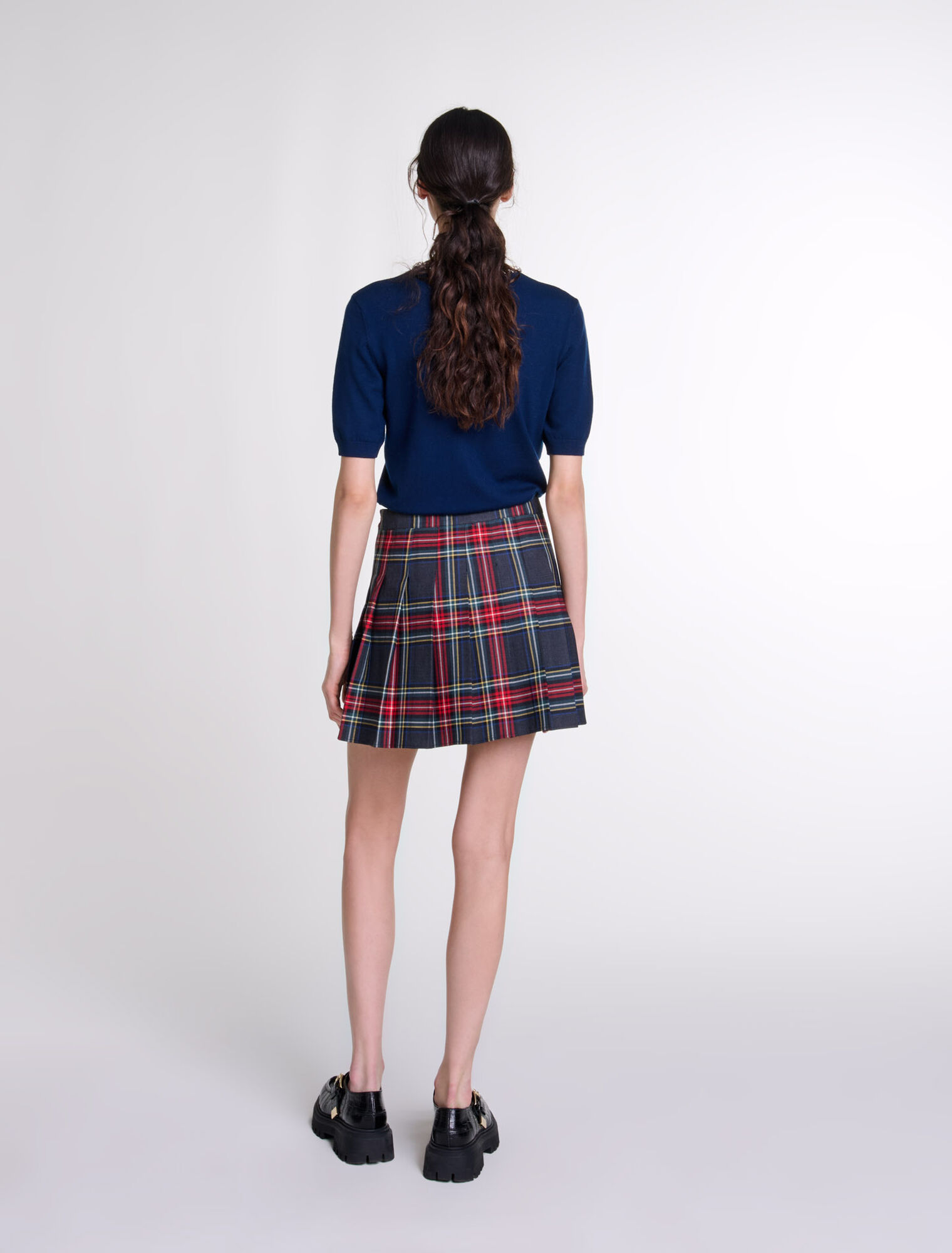 Knit crop jumper with rhinestones