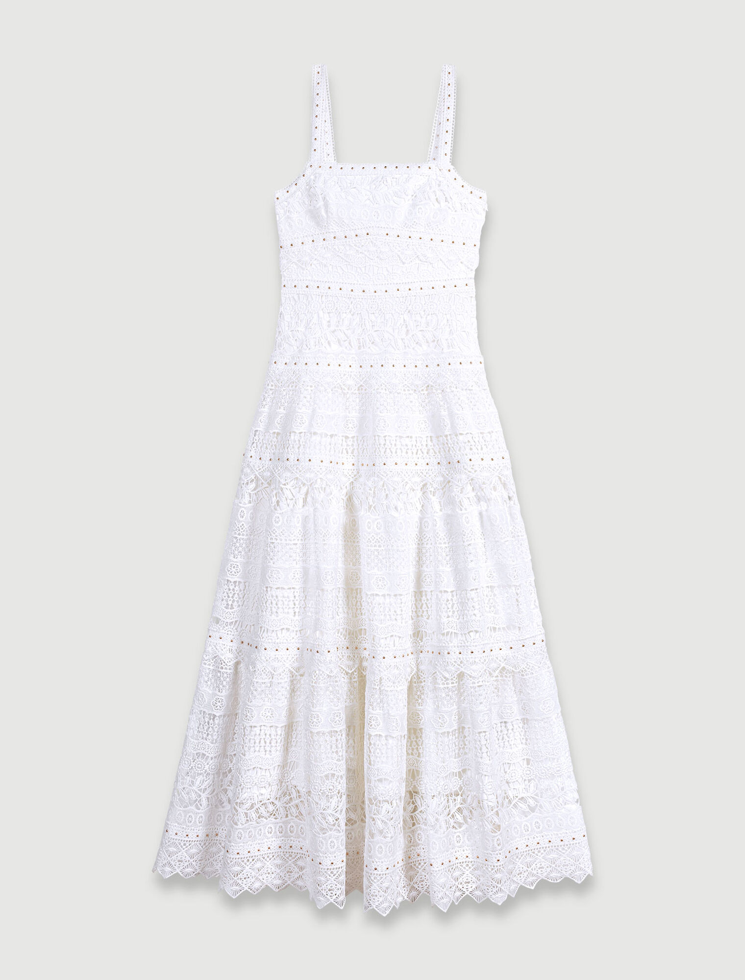 Robe longue en crochet