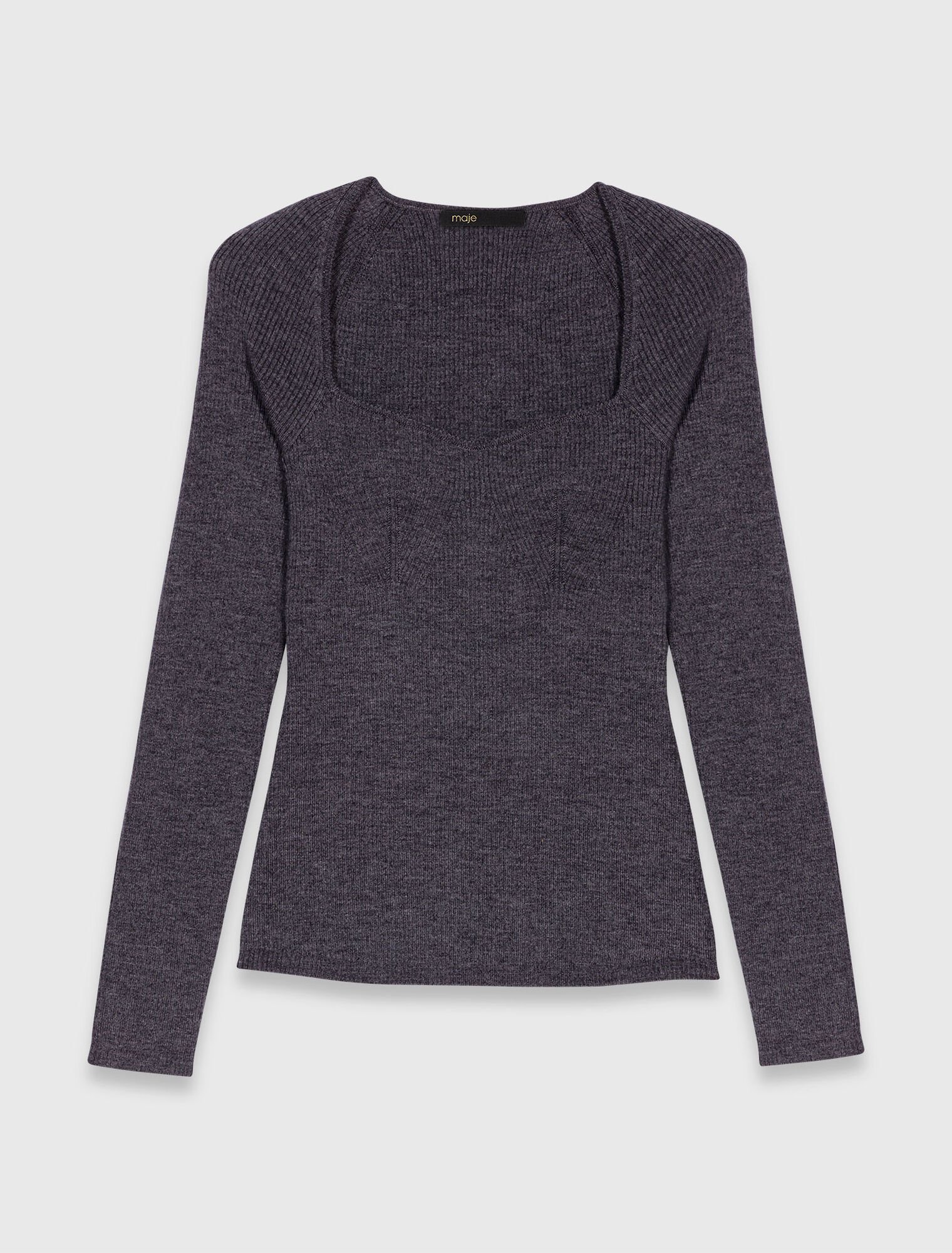 Pull en maille cotelée
