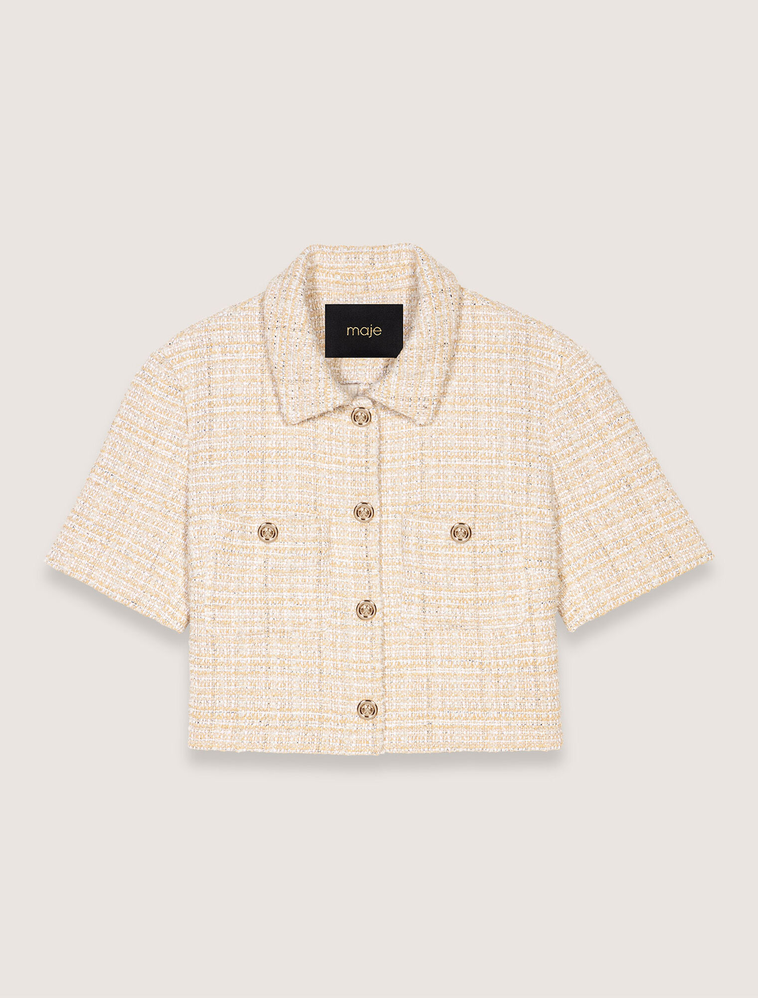 Veste courte en tweed