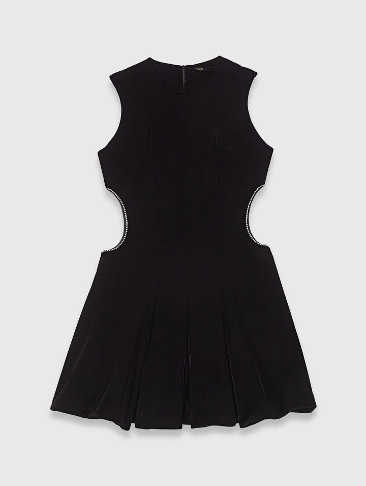 Robe courte en velours