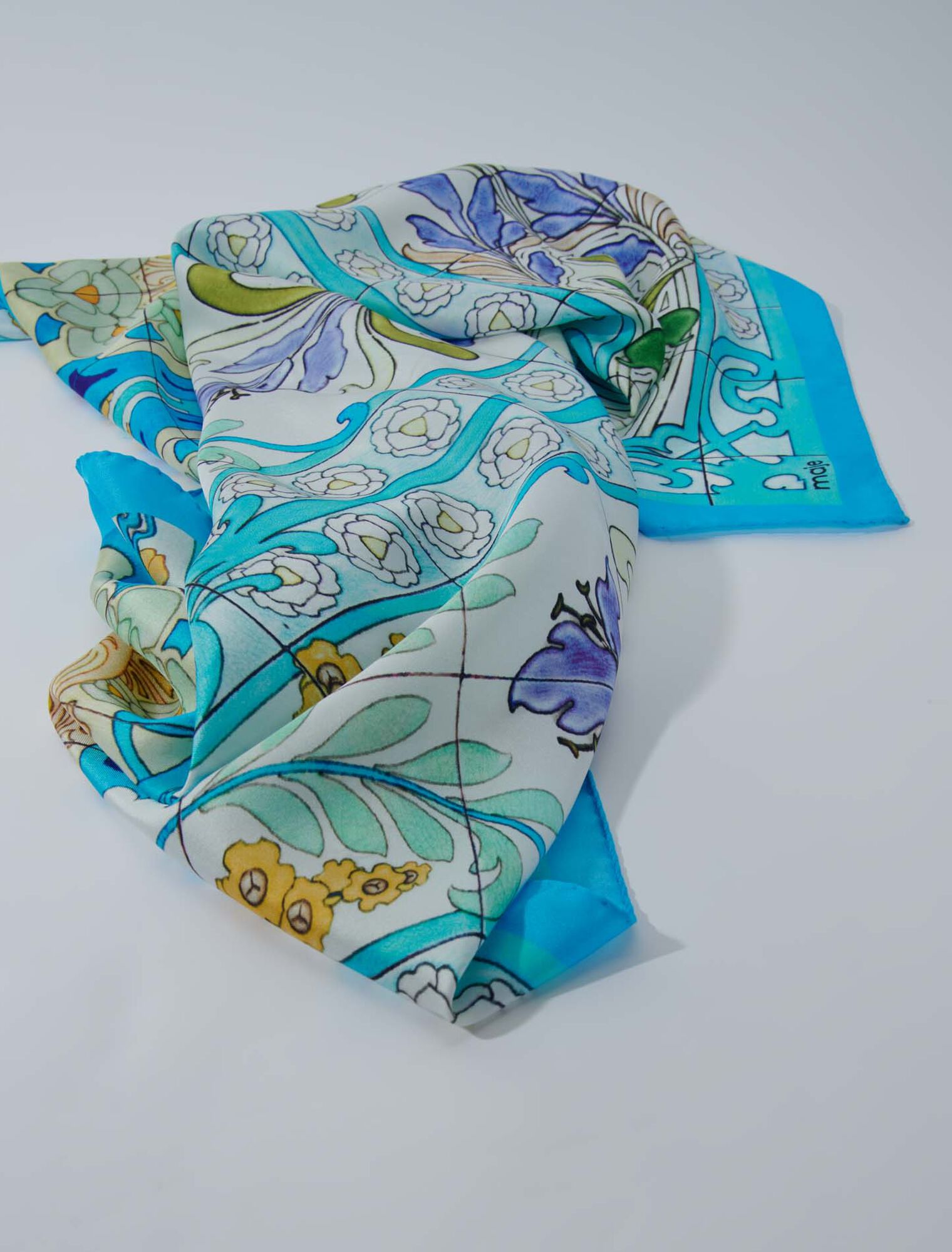 Foulard en soie imprimé Mozaïque