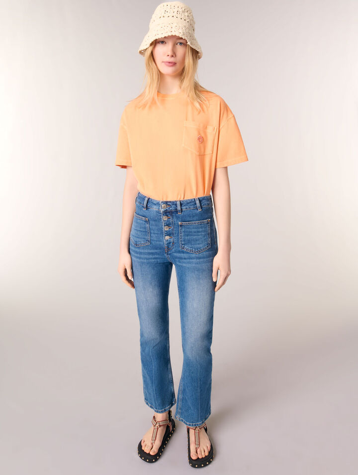 Vaqueros denim con bolsillos
