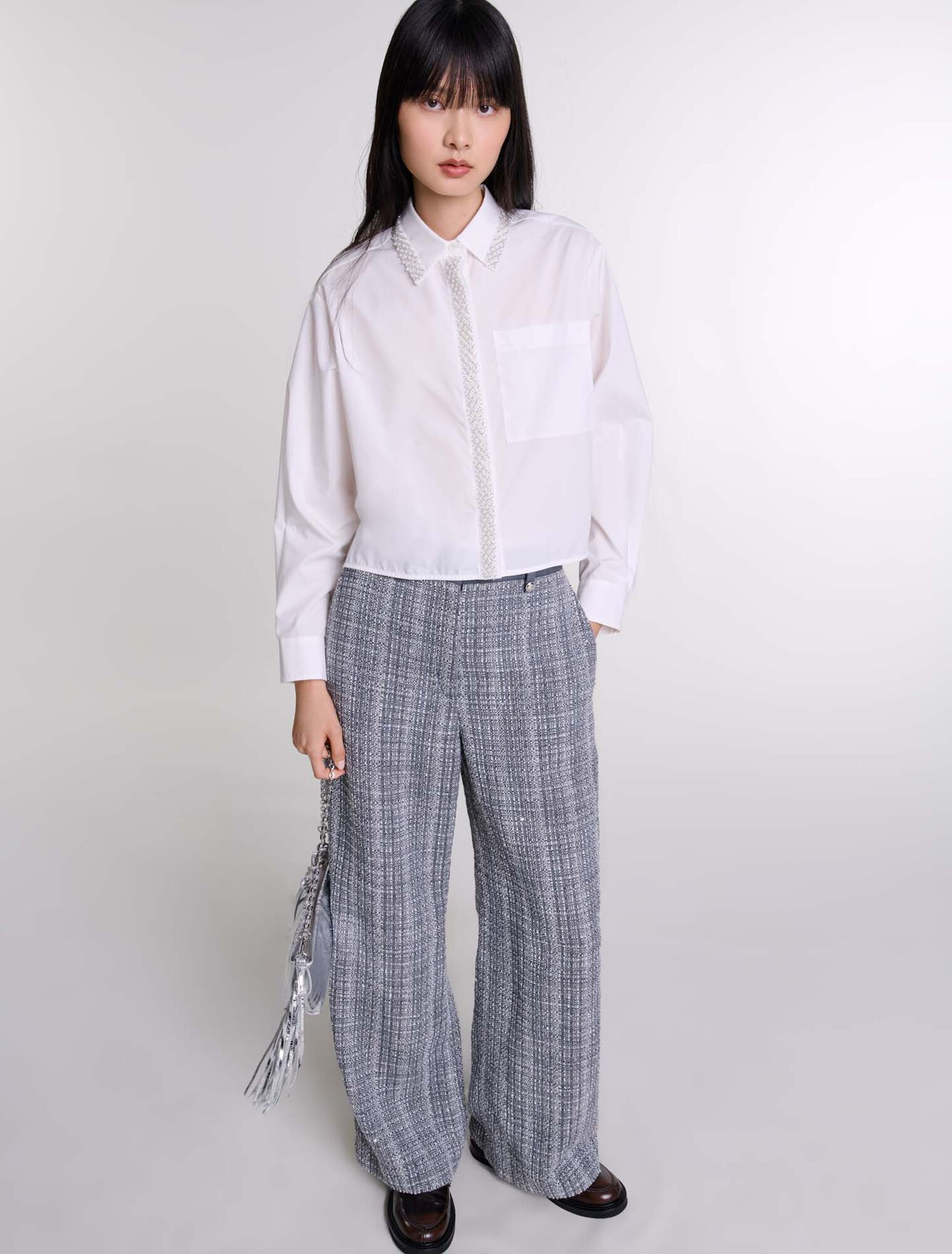 Pantalon en tweed