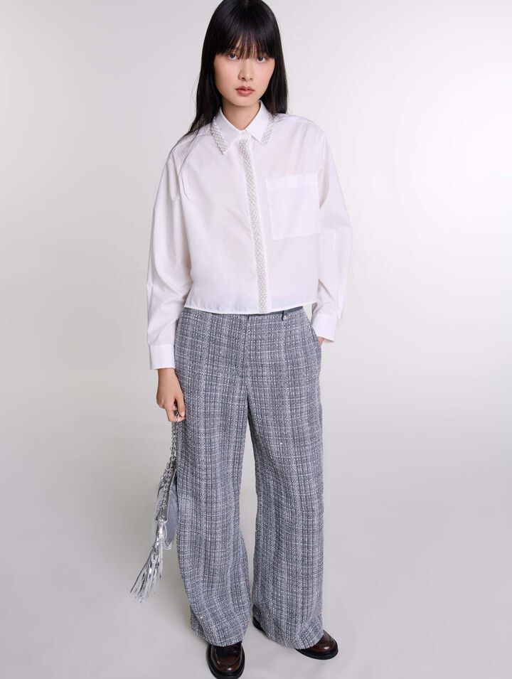 Pantalon en tweed
