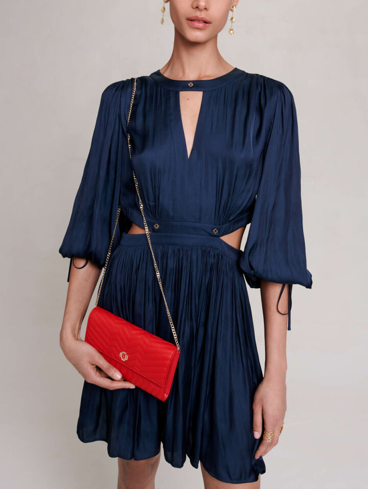 Short satin dress