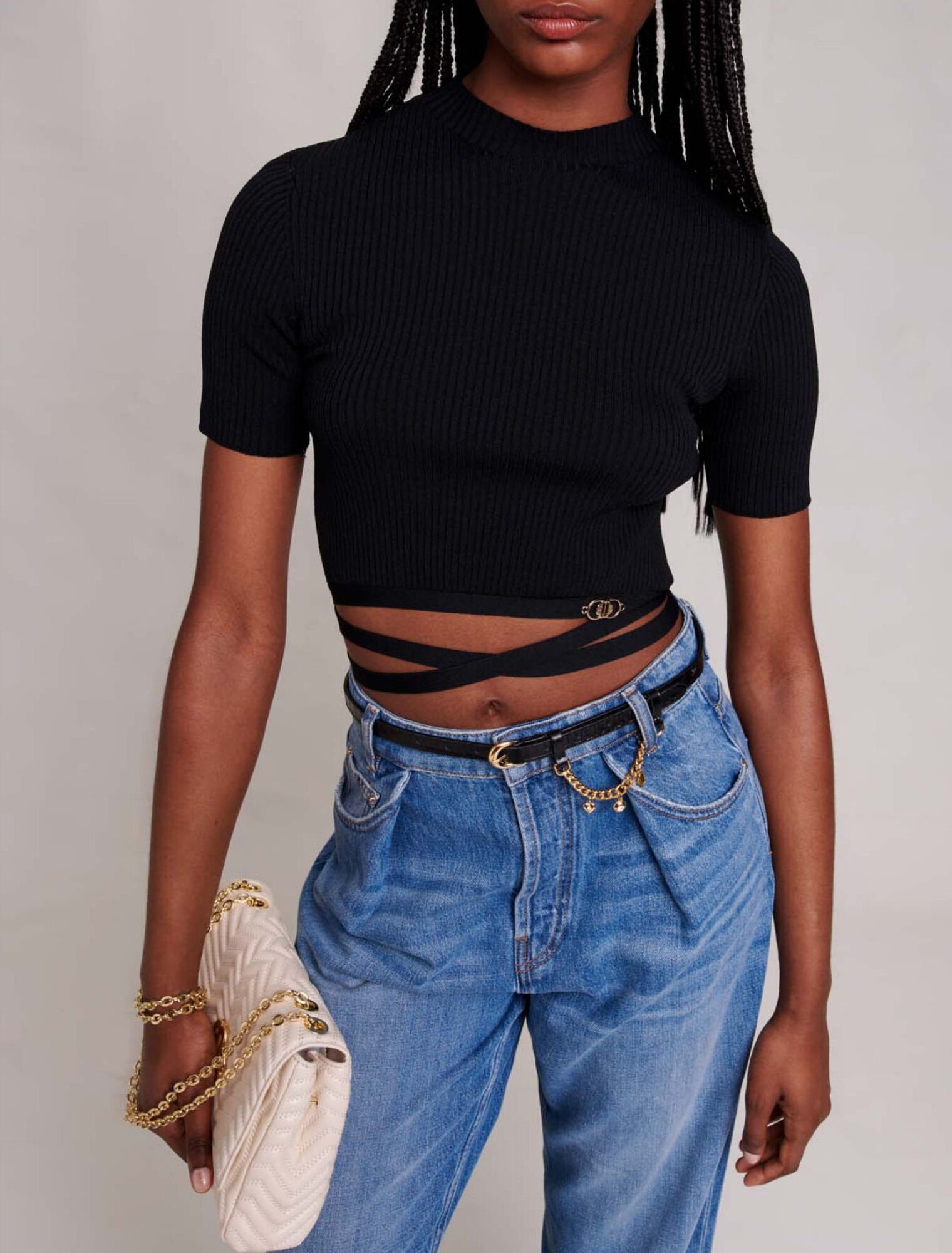 Crop top croisé