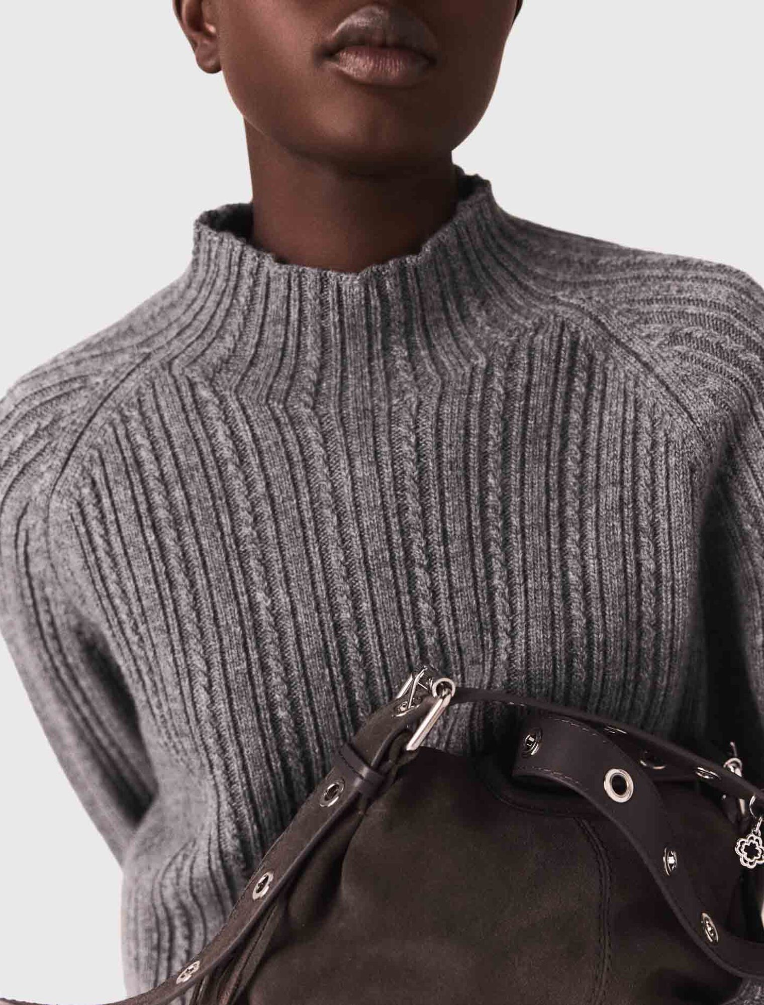 Robe en maille avec pull amovible
