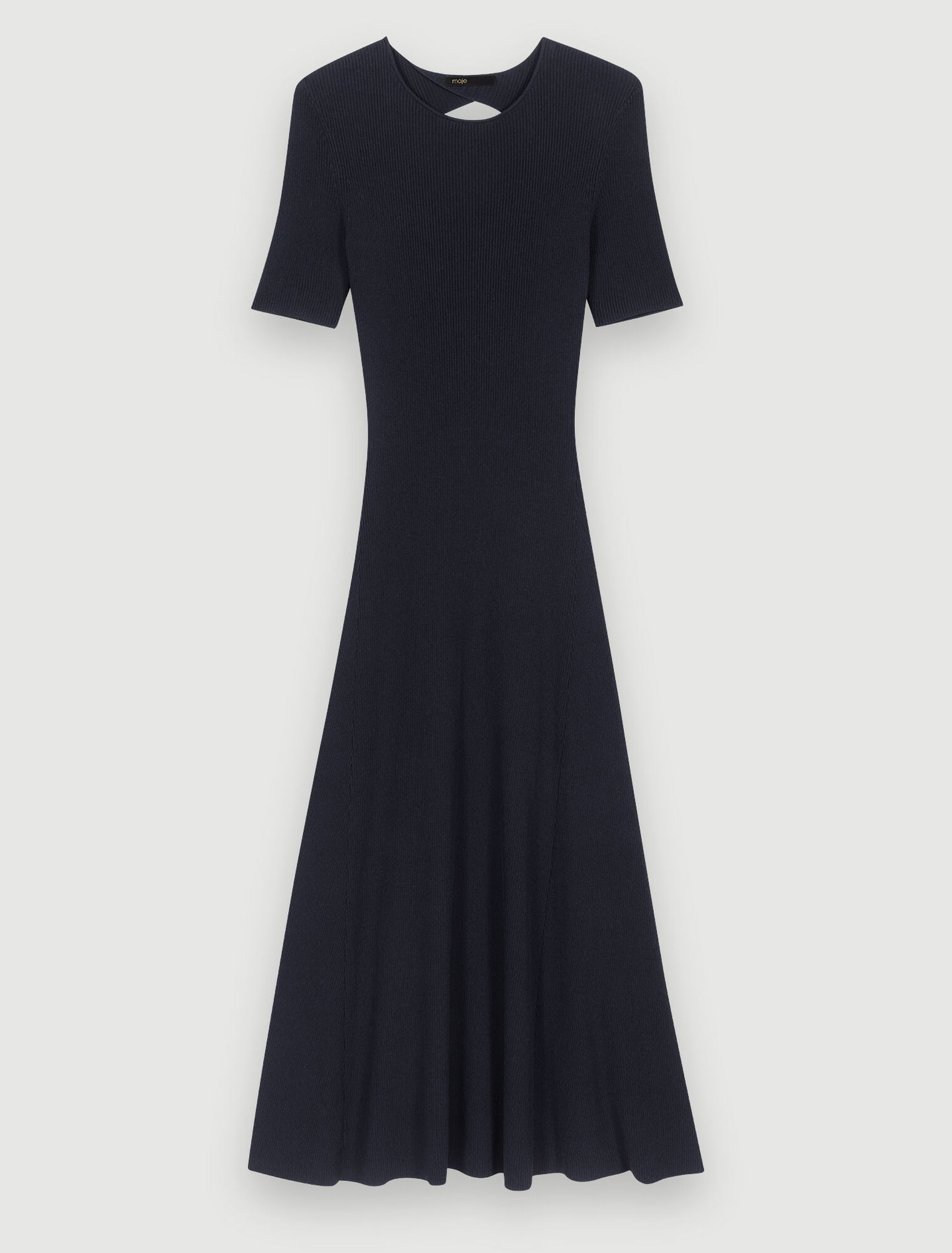Robe longue en maille ajourée