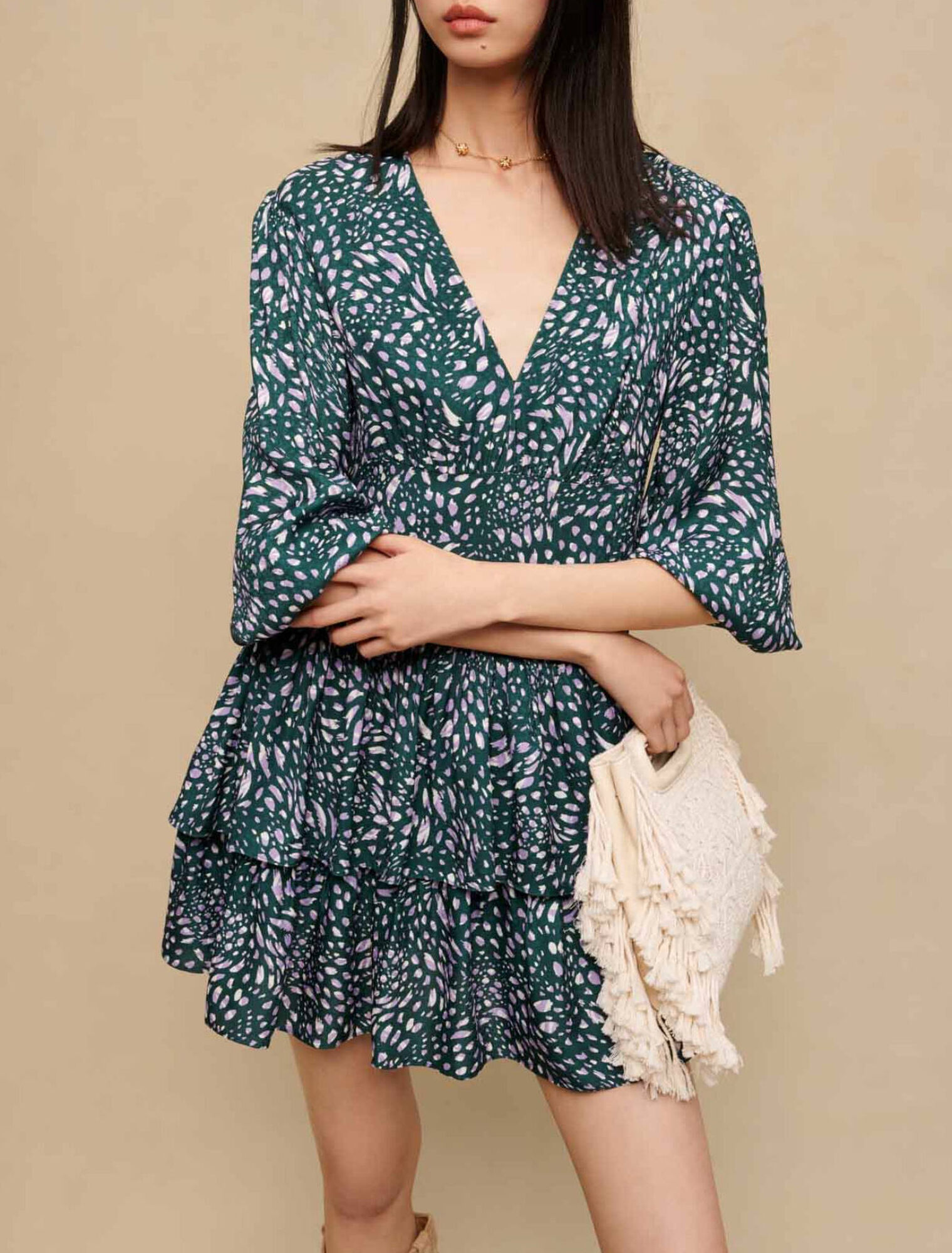 Robe courte imprimée