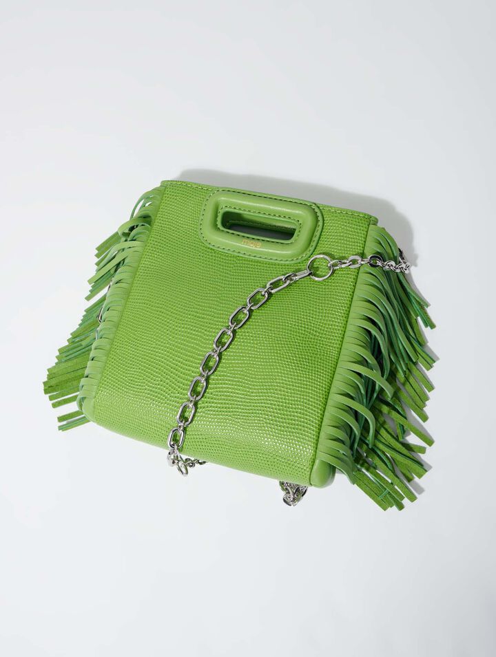 Lizard-effect leather
