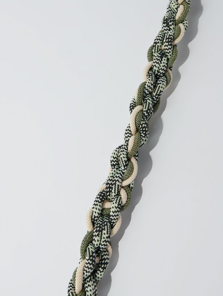 Braided shoulder strap