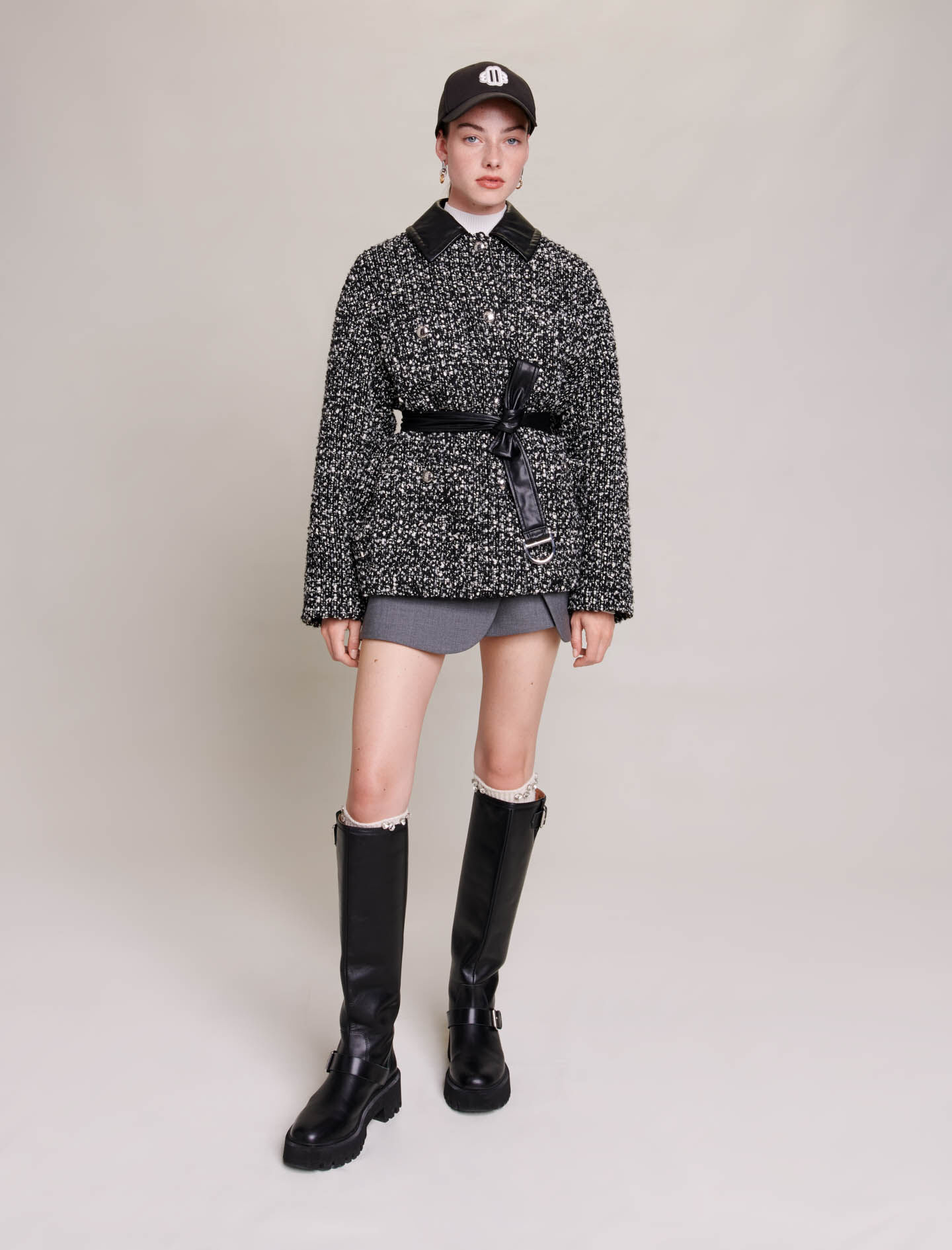 Short tweed coat Coats Maje