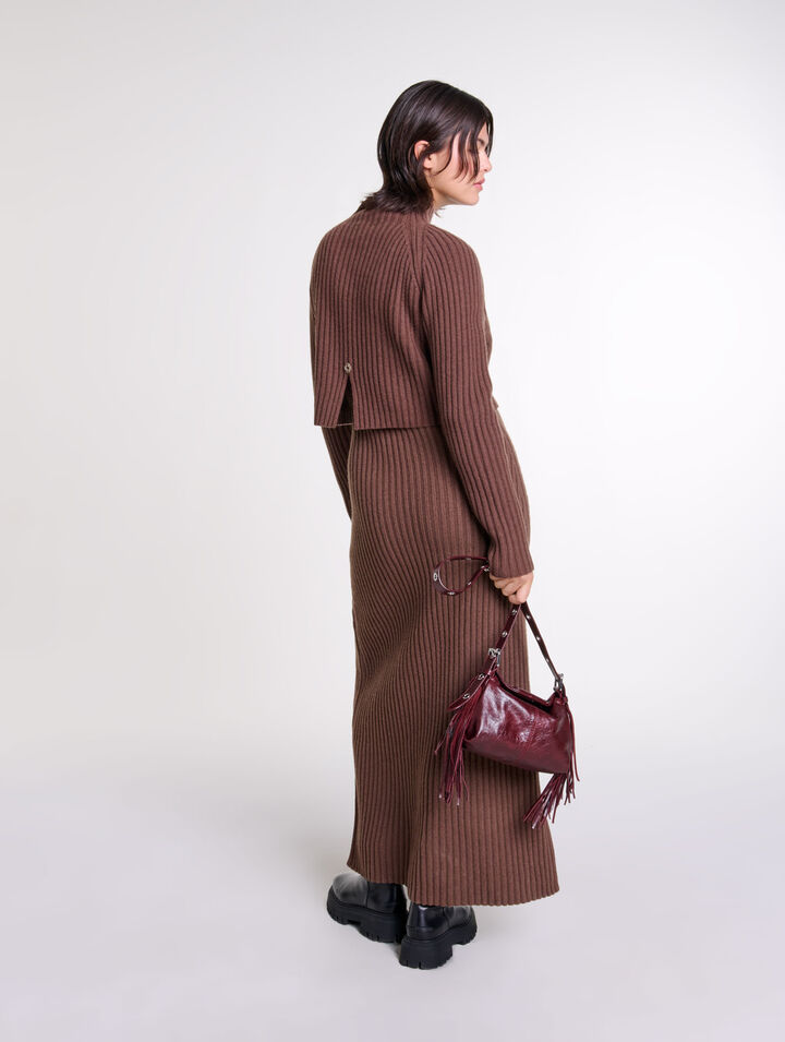 Robe longue 2-en1 en laine