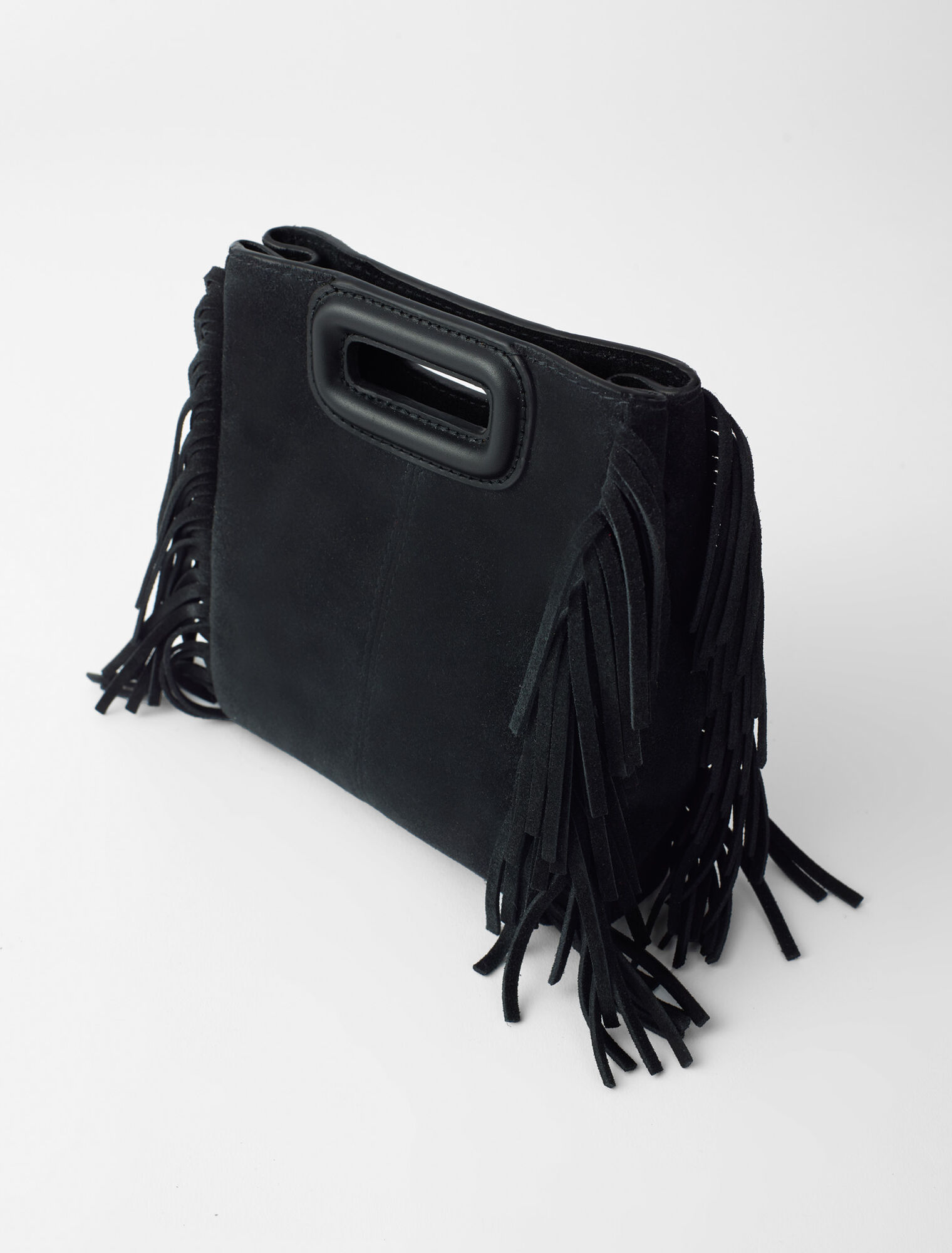 M mini bag in suede leather