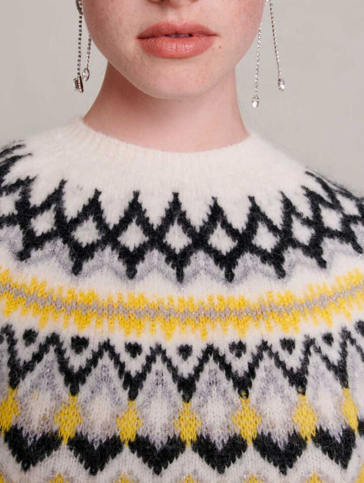 Pull en laine jacquard