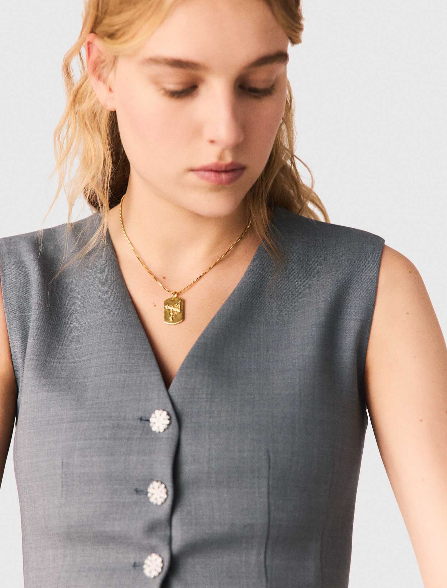 Collier plaque signe du zodiaque