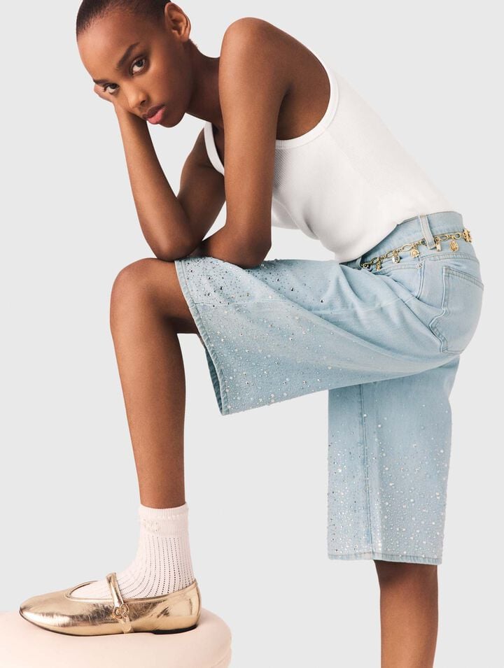 Bermuda avec strass