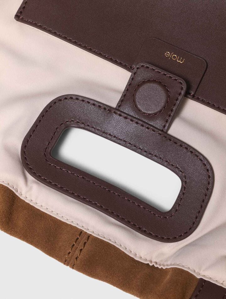 Sac M Tote en mix cuir/suède