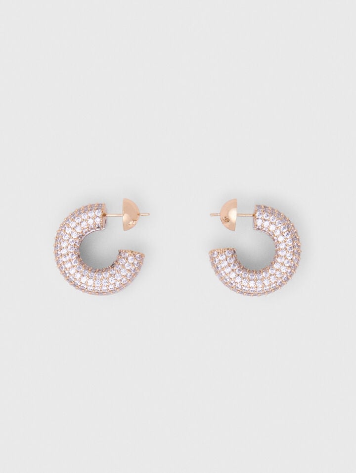 Boucles d'oreilles strassées