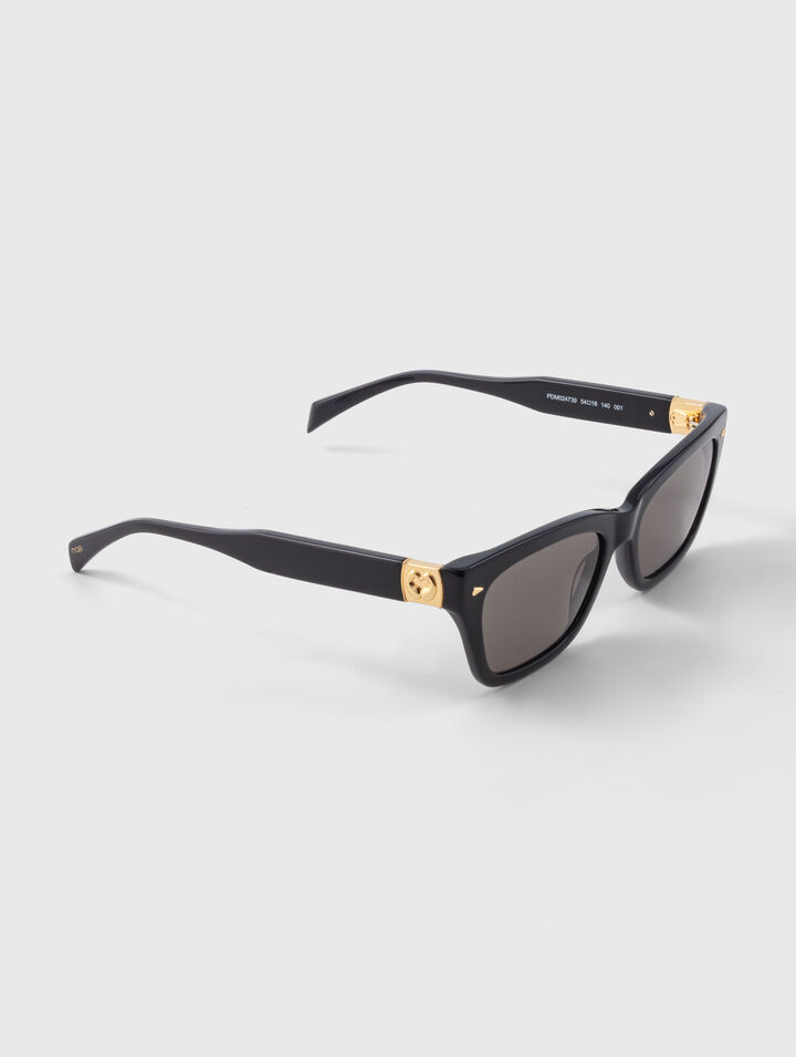 Lunettes rectangles en ac&eacute;tate