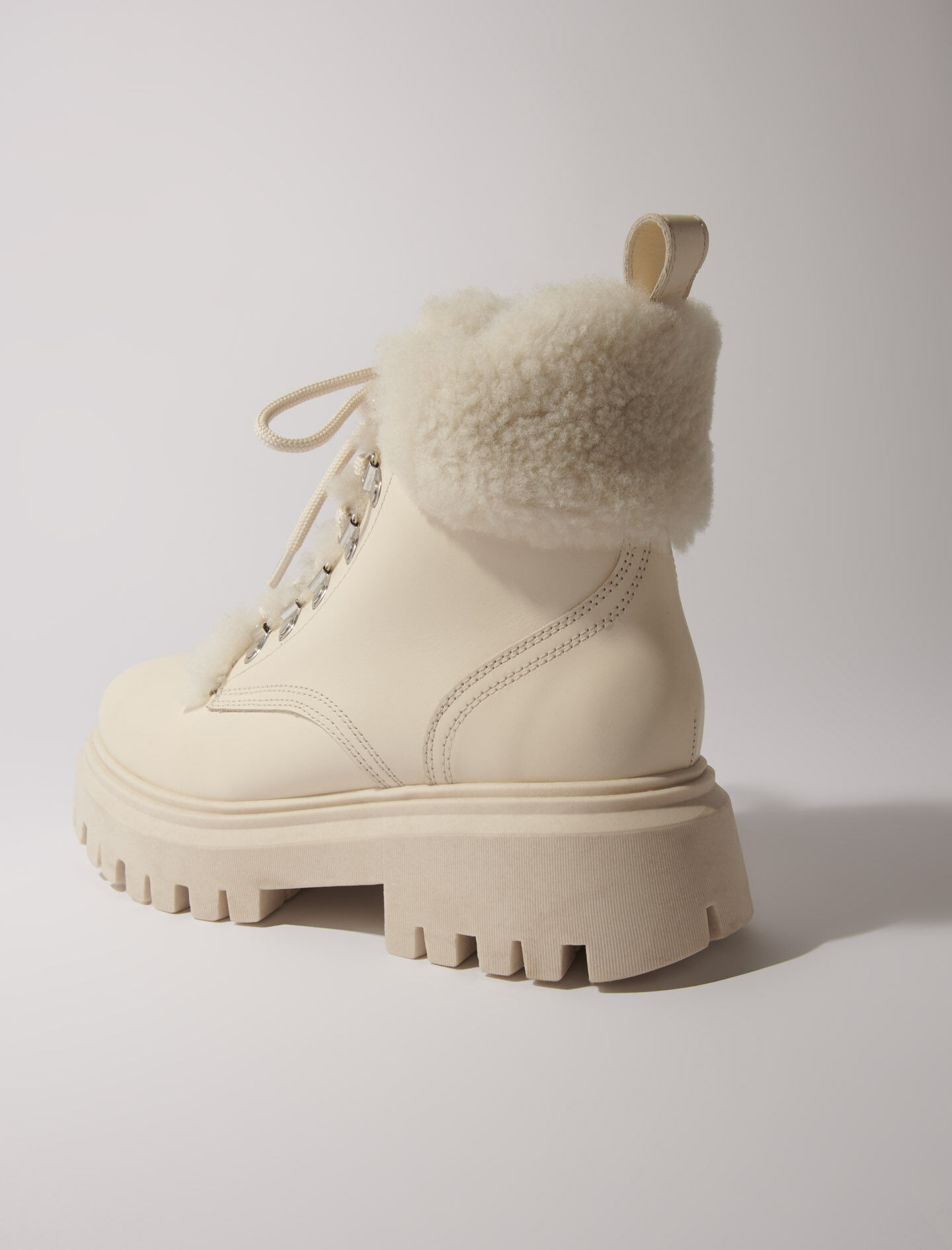 Chunky faux fur boots - Booties & Boots | Maje Chunky faux fur boots - Booties & Boots | Maje