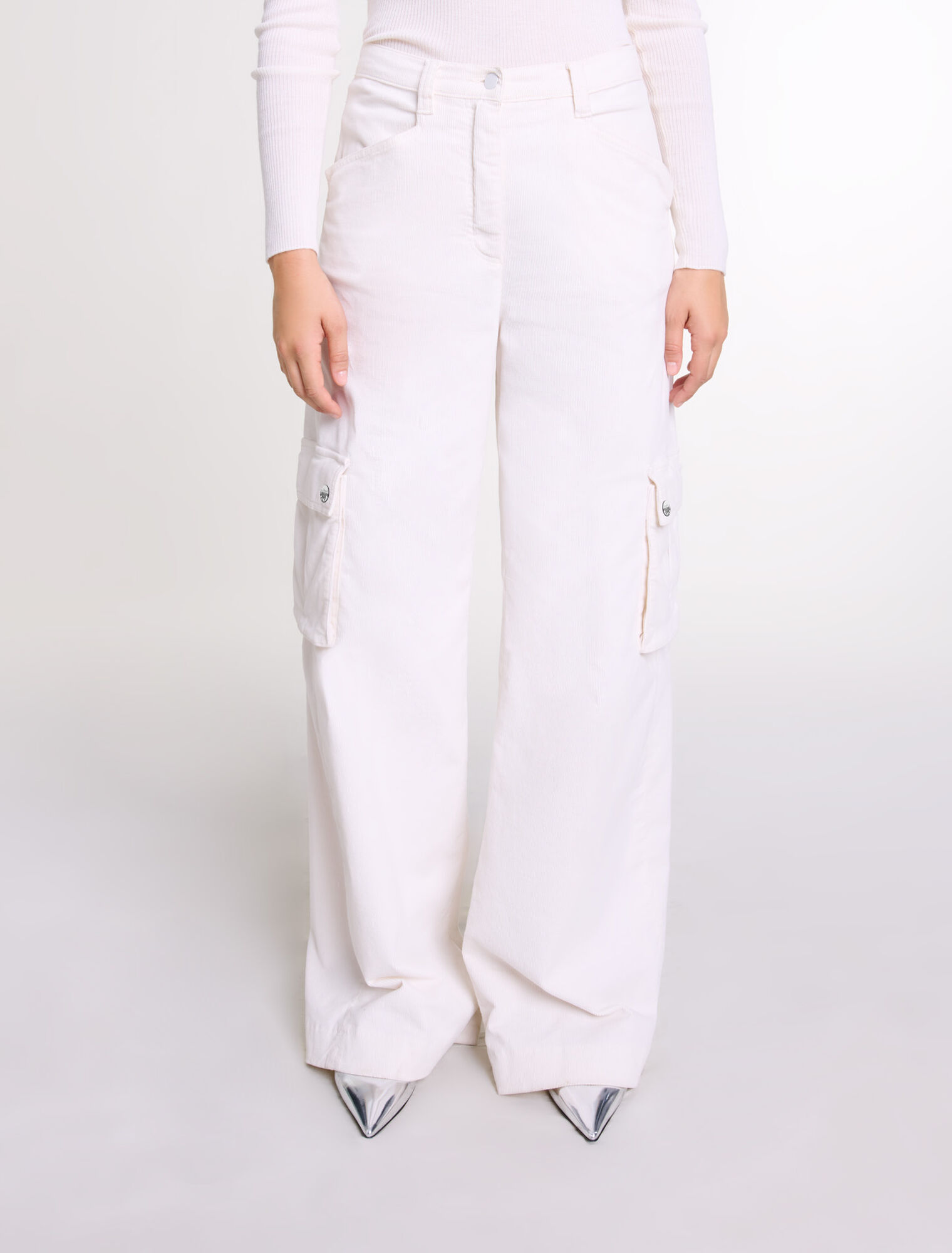 Pantalon cargo en velours