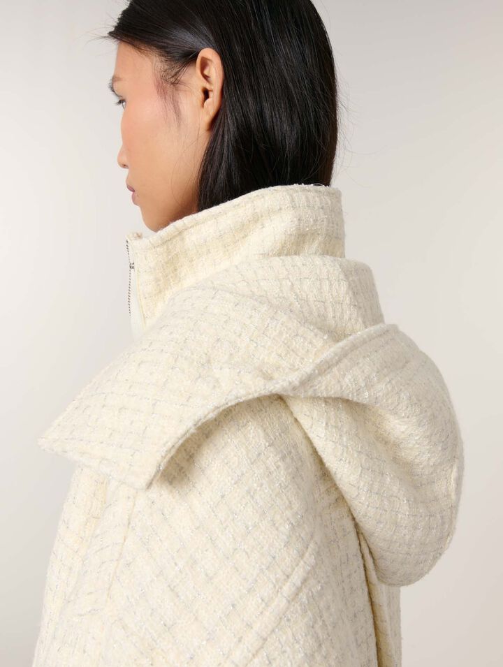 Doudoune en tweed