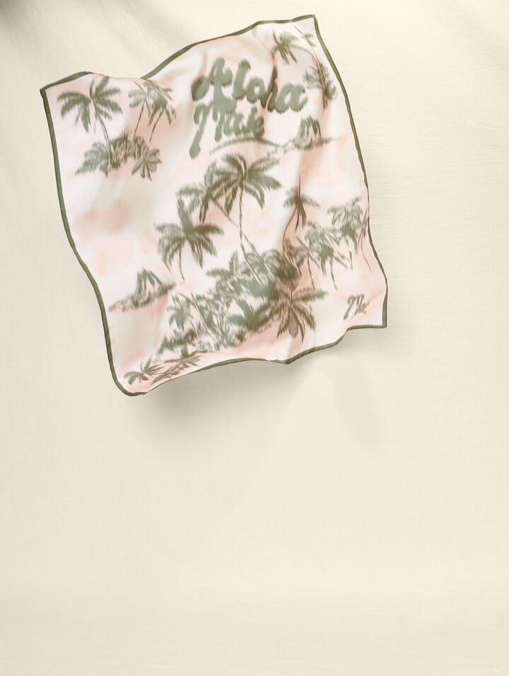 Foulard imprimé palmiers